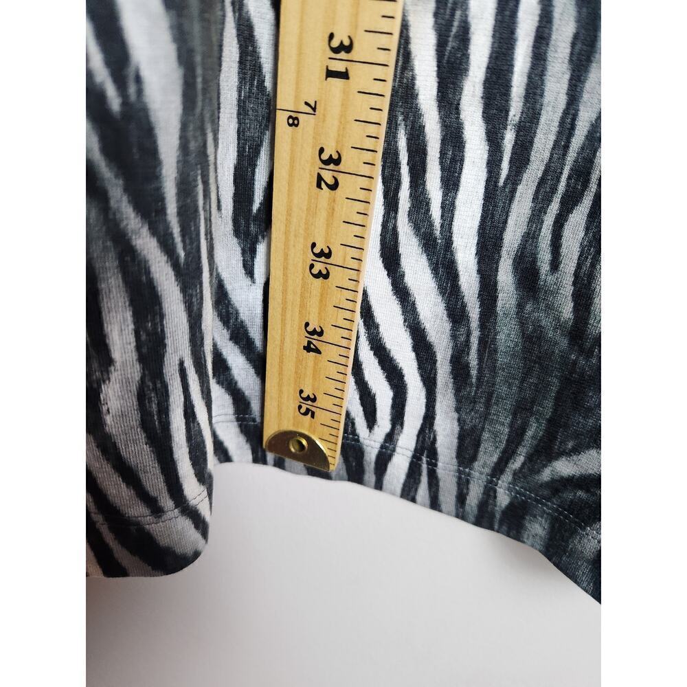 Tommy Bahama Darcy Zesty Zebra Dress Storm Gray Sz M UPF 30 Resort Cruise travel - Picture 13 of 13